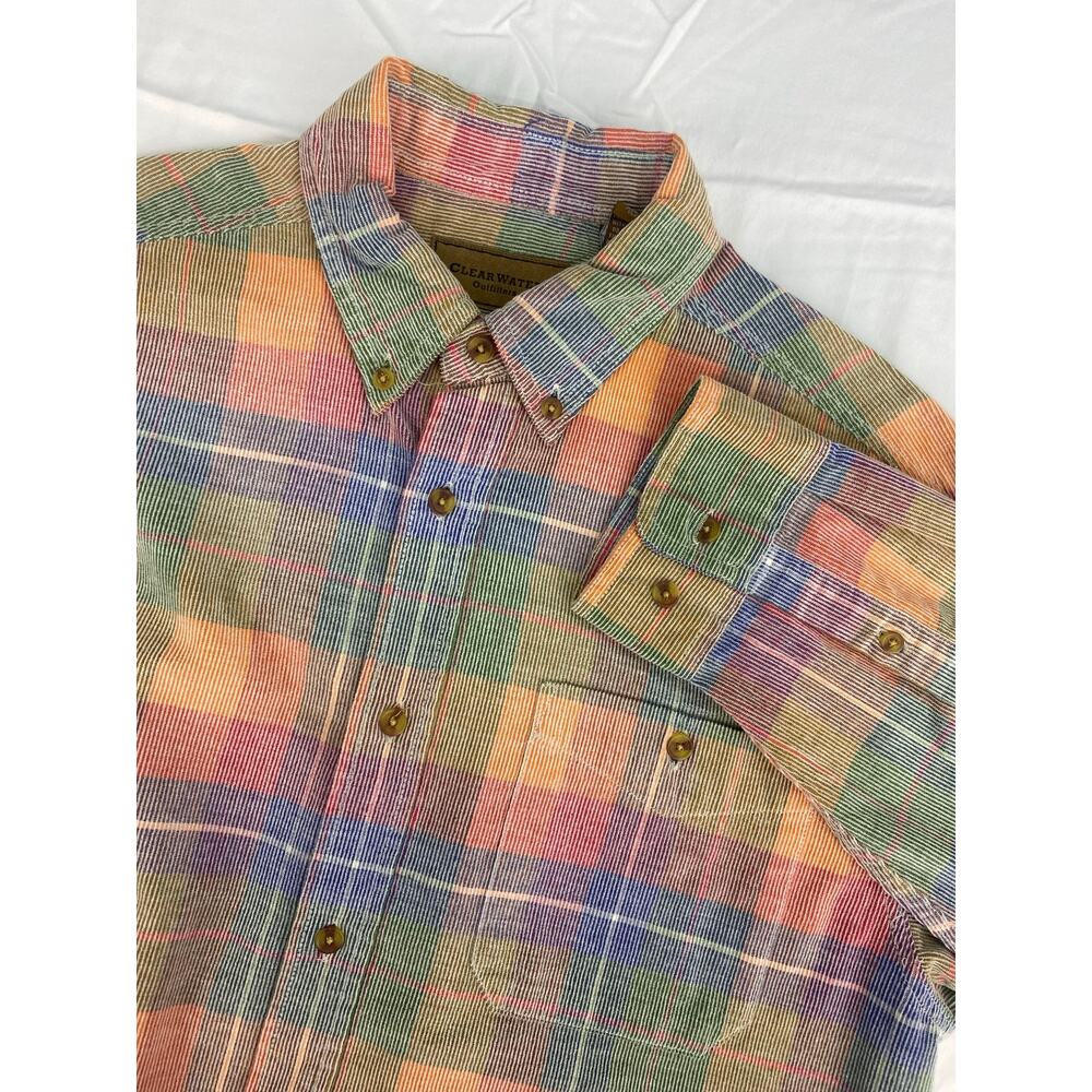 Clear Water Multicolor Plaid Button-Down Shirt - Casual Men’s Shirt